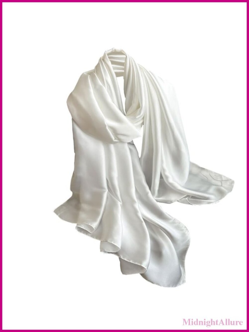 Satin Scarf Shawl Wrap Lightweight Headscarf for Women